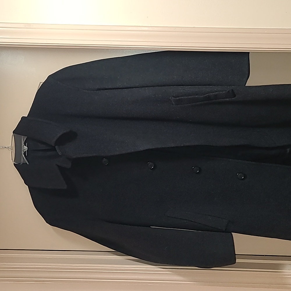 RALPH LAUREN MENS WOOL COAT MEASURMENTS IN PICTURES. SIZE M
